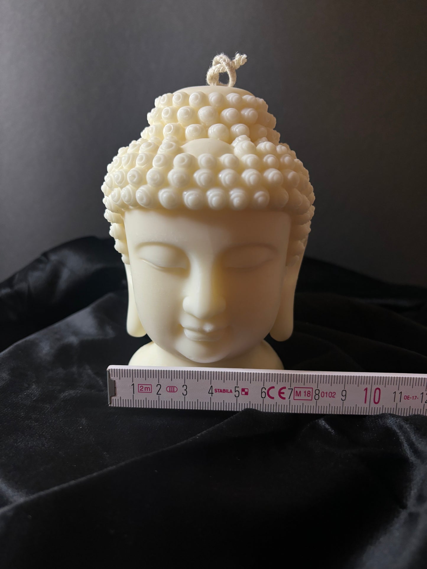 Große Buddha Kopf Kerze