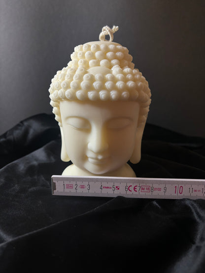 Große Buddha Kopf Kerze