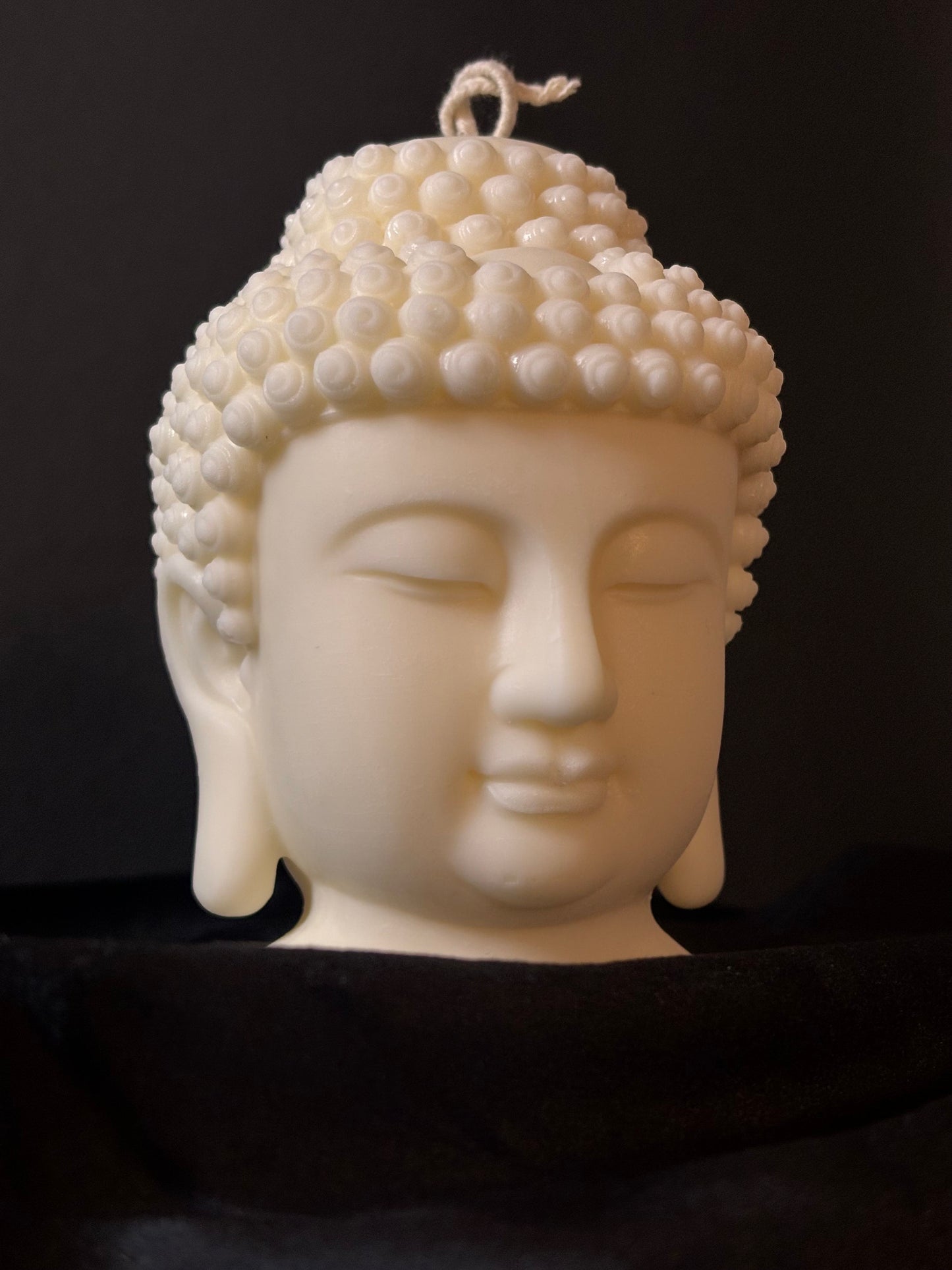 Große Buddha Kopf Kerze
